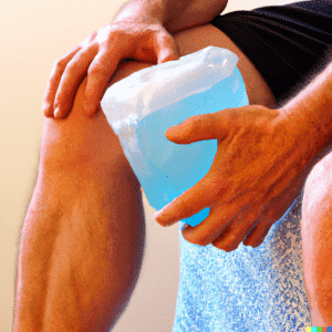 ice pack is helping to reduce swelling and pain ice pack is helping to reduce swelling and pain