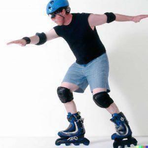 How to tighten and loosen roller skate wheels - and how to do it quickly and easily! 4 Young man wearing inline skates