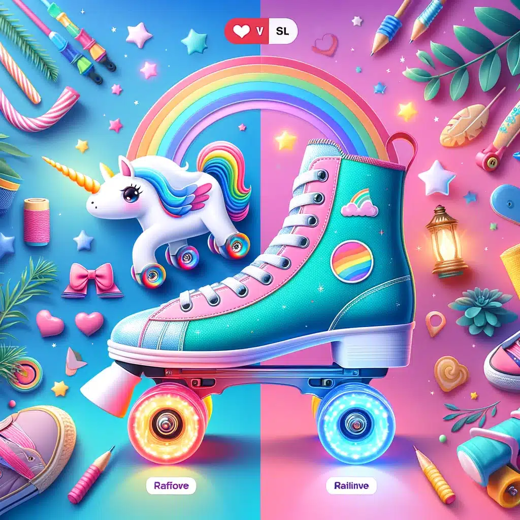 SULIFEEL Rainbow Unicorn Roller Skates VS Sowume Adjustable Roller Skates Review